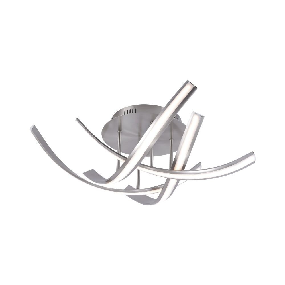 Plafonnier Paul Neuhaus LINDA LED Acier inoxydable, 4 lumières
