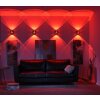 Applique Murale Paul Neuhaus Q-Fisheye LED Acier inoxydable, 2 lumières, Télécommandes, Changeur de couleurs