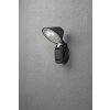 Applique murale Konstsmide Prato LED Noir, 1 lumière, Détecteur de mouvement