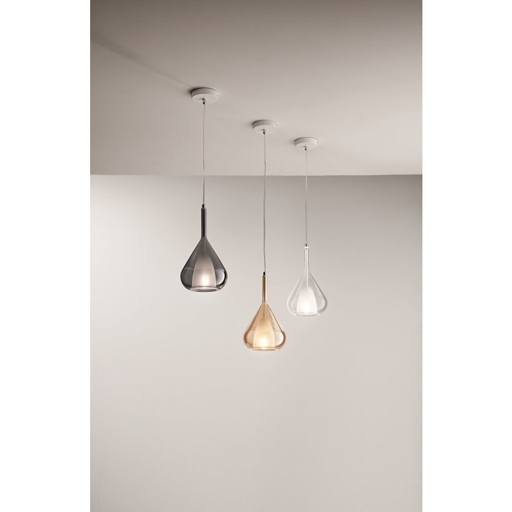 Suspension Fabas Luce Lila Bronze, 1 lumière