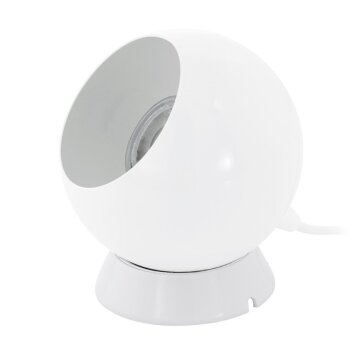 Lampe de table Eglo PETTO 1 Blanc, 1 lumière