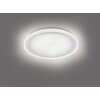 Plafonnier Leuchten-Direkt MEDINA LED Chrome brossé, 1 lumière, Télécommandes