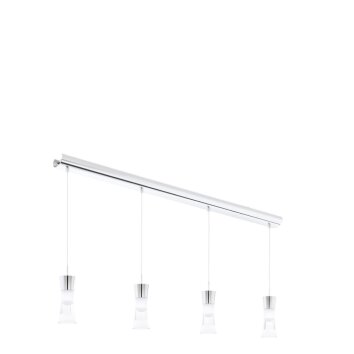 Lampe suspendue Eglo PANCENTO LED Chrome, 4 lumières