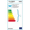 Plafonnier Globo OPAL Acier inoxydable, Nickel mat, Blanc, 1 lumière