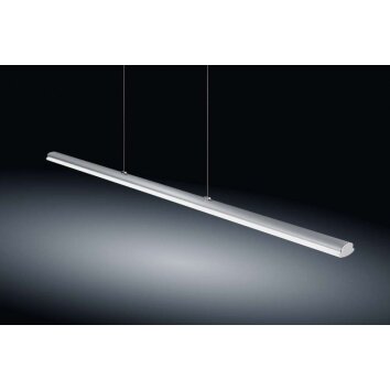 Lampe suspendue Helestra VENTA LED Chrome, Nickel mat, 1 lumière