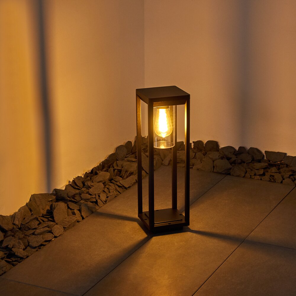 Borne lumineuse Baoshan Noir, 1 lumière