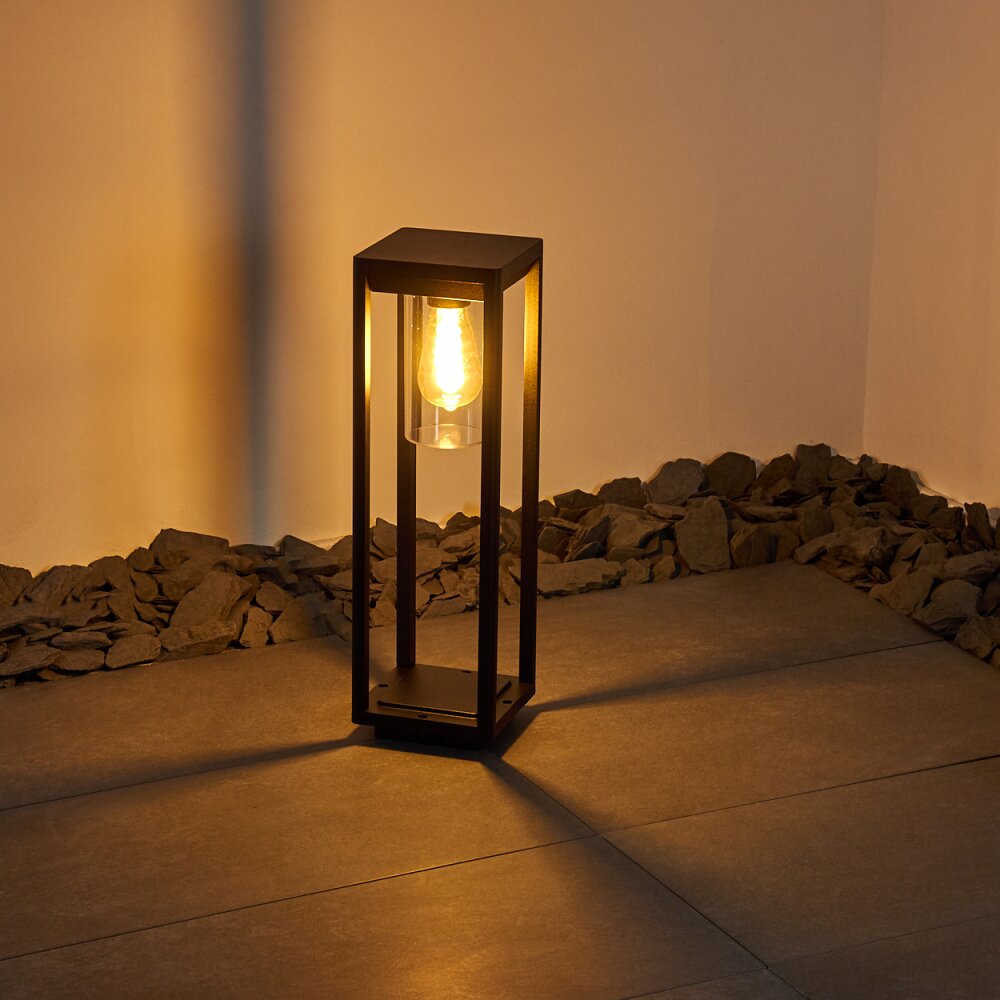 Borne lumineuse Baoshan Noir, 1 lumière