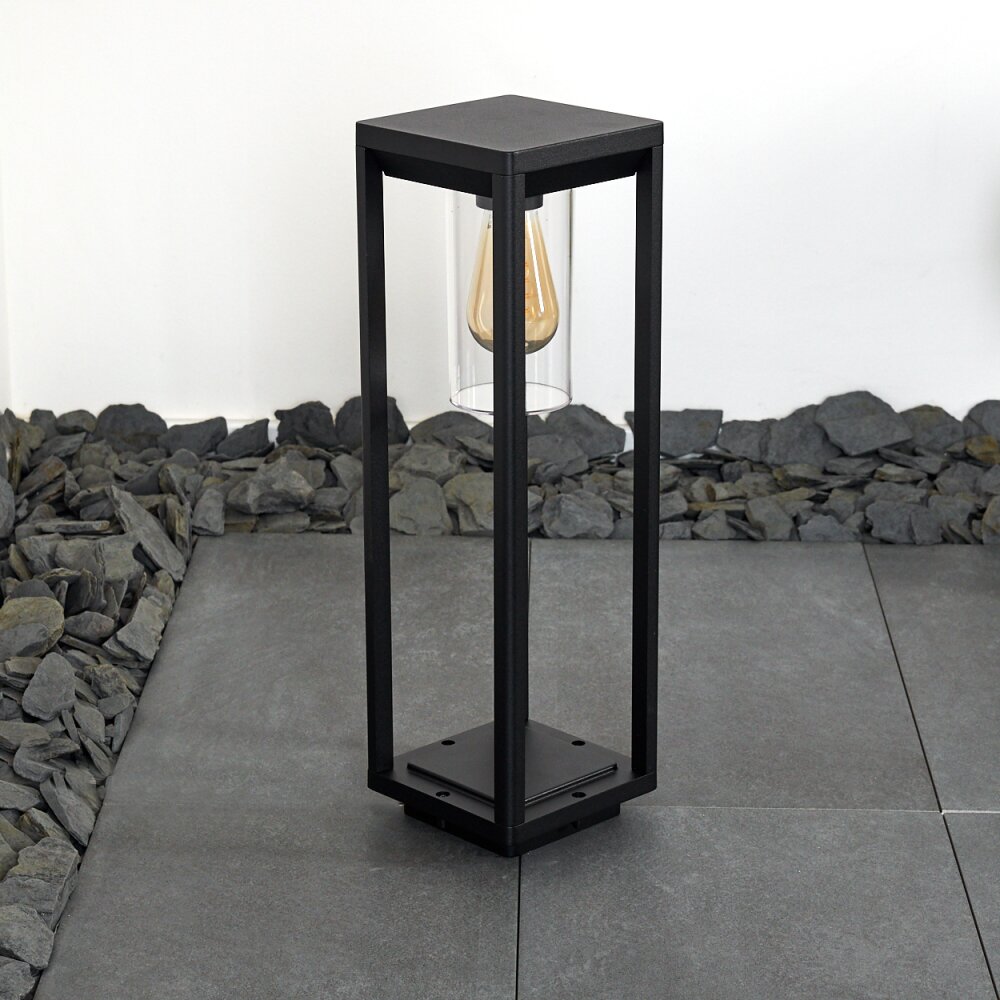 Borne lumineuse Baoshan Noir, 1 lumière