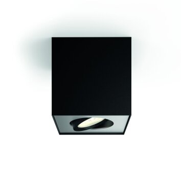 Plafonnier Philips Box LED Noir, 1 lumière