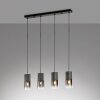 Suspension Trio Leuchten ROBIN Noir, 4 lumières