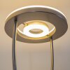 Lampadaire à vasque Watino LED Nickel mat, 3 lumières