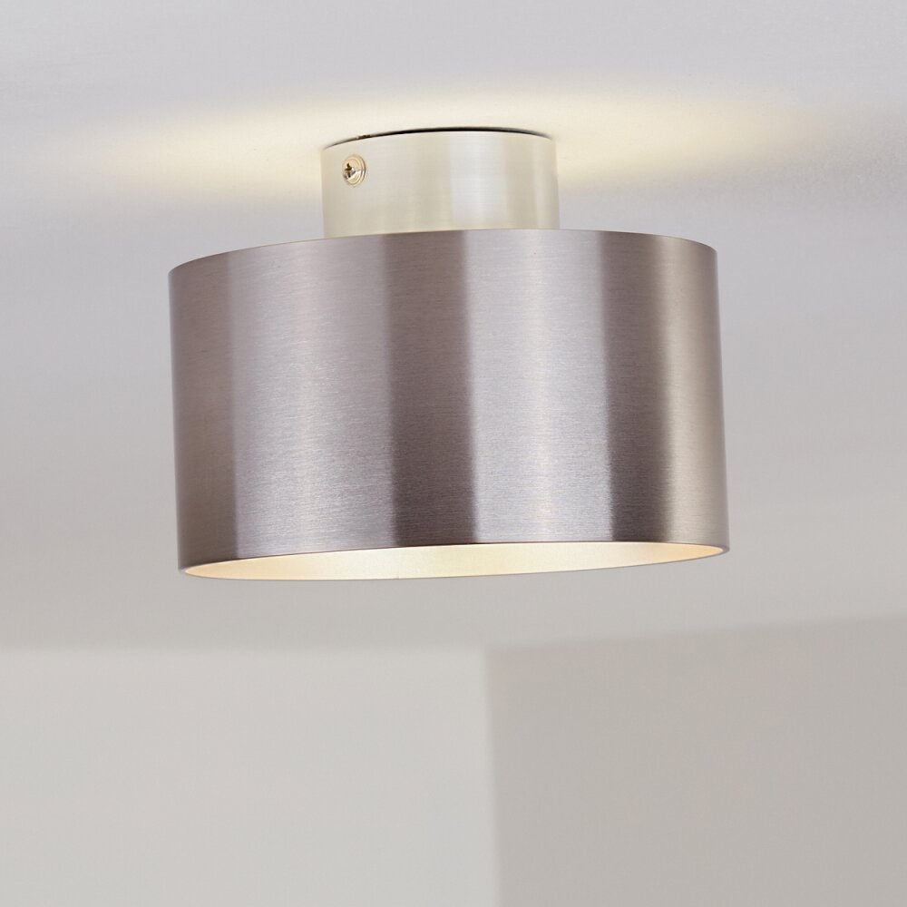 Plafonnier Baraboo LED Nickel mat, 2 lumières