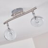 Plafonnier Donot LED Nickel mat, 2 lumières