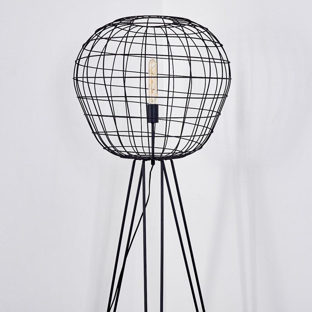 Lampadaire Flambeau Noir, 1 lumière