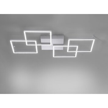 Plafonnier Paul Neuhaus INIGO LED Acier inoxydable, 4 lumières