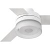 Ventilateur de plafond Faro Barcelona Ice LED Blanc, 1 lumière, Télécommandes