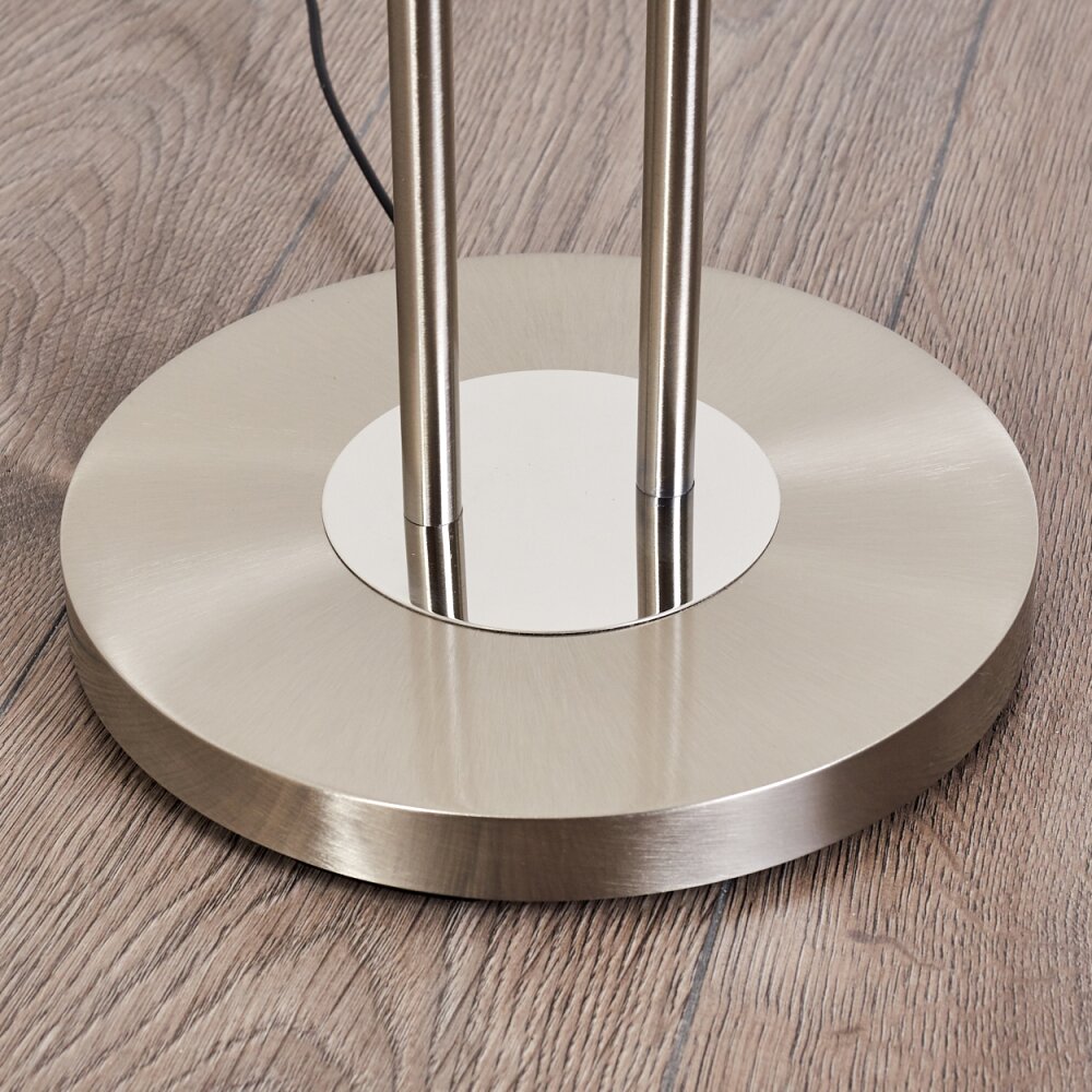 Lampadaire Gulkana LED Nickel mat, 2 lumières