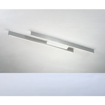 Plafonnier Bopp NANO PLUS COMFORT LED Aluminium, Blanc, 1 lumière