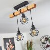 Plafonnier Barbengo Noir, 3 lumières