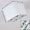 Plafonnier Baishan Blanc, 4 lumières