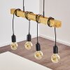 Suspension Barbengo Noir, 4 lumières