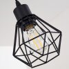 Suspension Barbengo Bois clair, Noir, 4 lumières