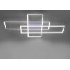 Plafonnier Paul Neuhaus Q-INIGO LED Nickel mat, 3 lumières, Télécommandes