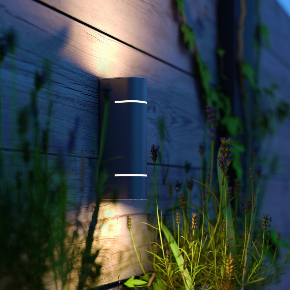 Applique murale d'extérieur Philips Sunset LED Acier inoxydable, 2 lumières main product photo