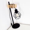 Lampe à poser Barbengo Bois clair, Noir, 1 lumière