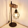Lampe à poser Barbengo Bois clair, Noir, 1 lumière