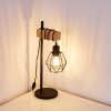 Lampe à poser Barbengo Bois clair, Noir, 1 lumière