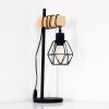 Lampe à poser Barbengo Bois clair, Noir, 1 lumière