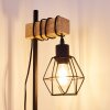Lampe à poser Barbengo Bois clair, Noir, 1 lumière