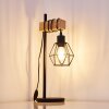 Lampe à poser Barbengo Bois clair, Noir, 1 lumière