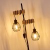 Lampadaire Barbengo Bois clair, Noir, 2 lumières