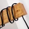 Lampadaire Barbengo Bois clair, Noir, 2 lumières