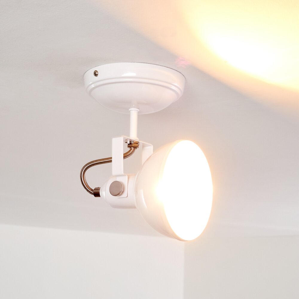 Plafonnier Tina Blanc, 1 lumière