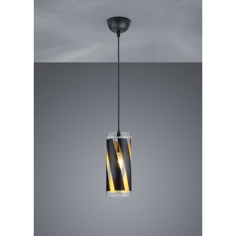 Suspension Reality FARINA Noir, 1 lumière