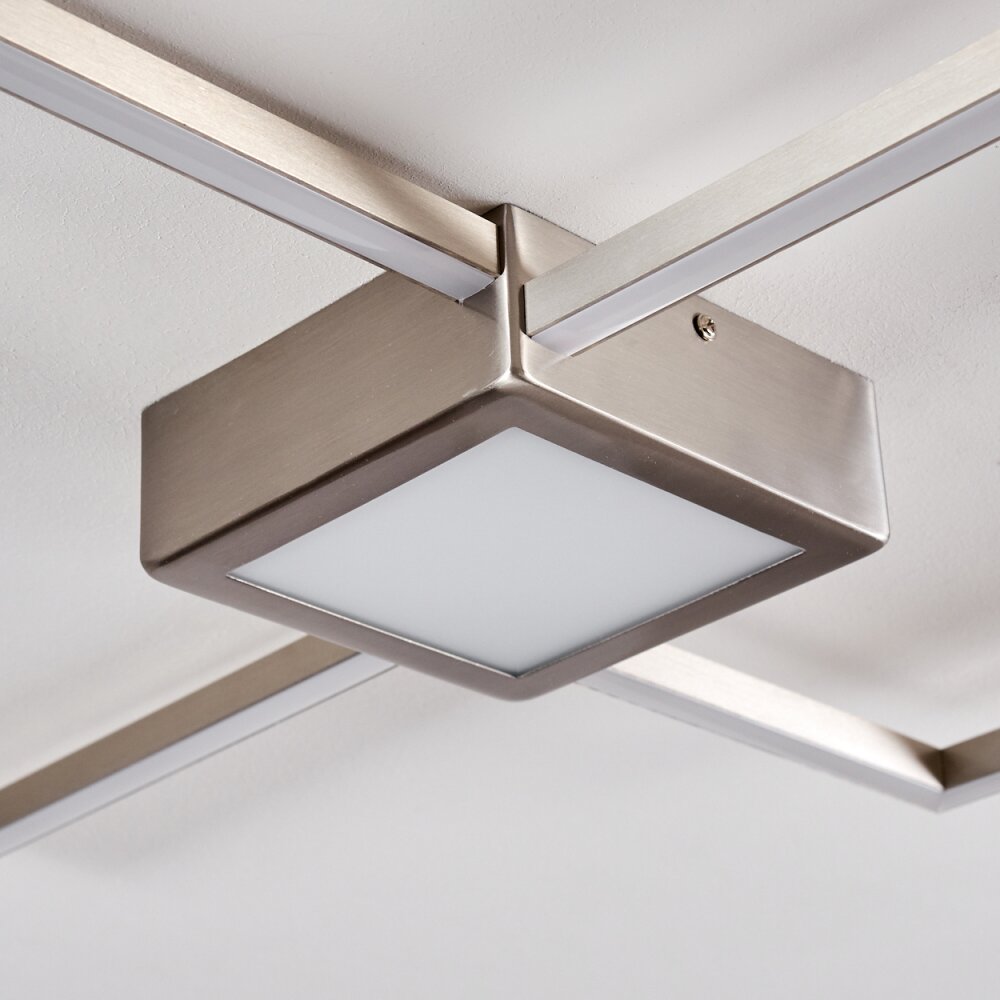 Plafonnier Narpes LED Nickel mat, 1 lumière