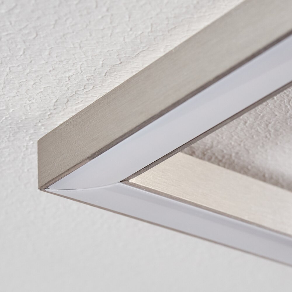 Plafonnier Narpes LED Nickel mat, 1 lumière