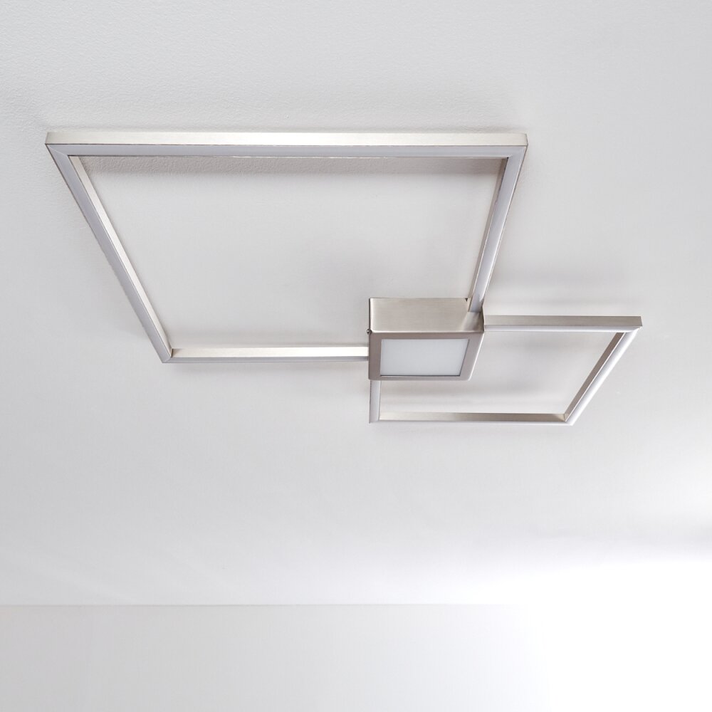 Plafonnier Narpes LED Nickel mat, 1 lumière
