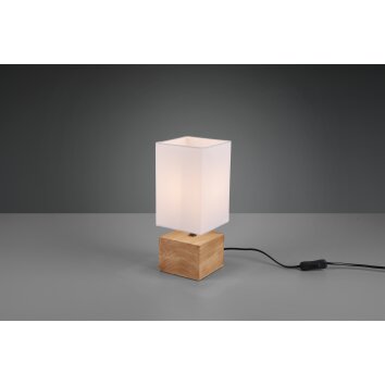 Lampe de table Reality Woody LED Bois clair, 1 lumière
