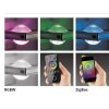 Suspension Paul Neuhaus Q-Fisheye LED Acier inoxydable, 8 lumières, Télécommandes, Changeur de couleurs
