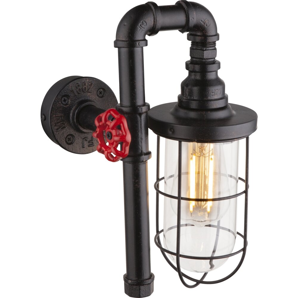Applique murale Globo BAYUDA Noir, 1 lumière