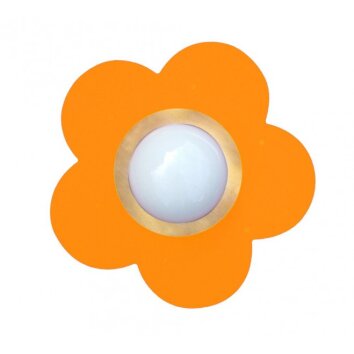 Plafonnier Waldi Fleur petit Orange, 1 lumière