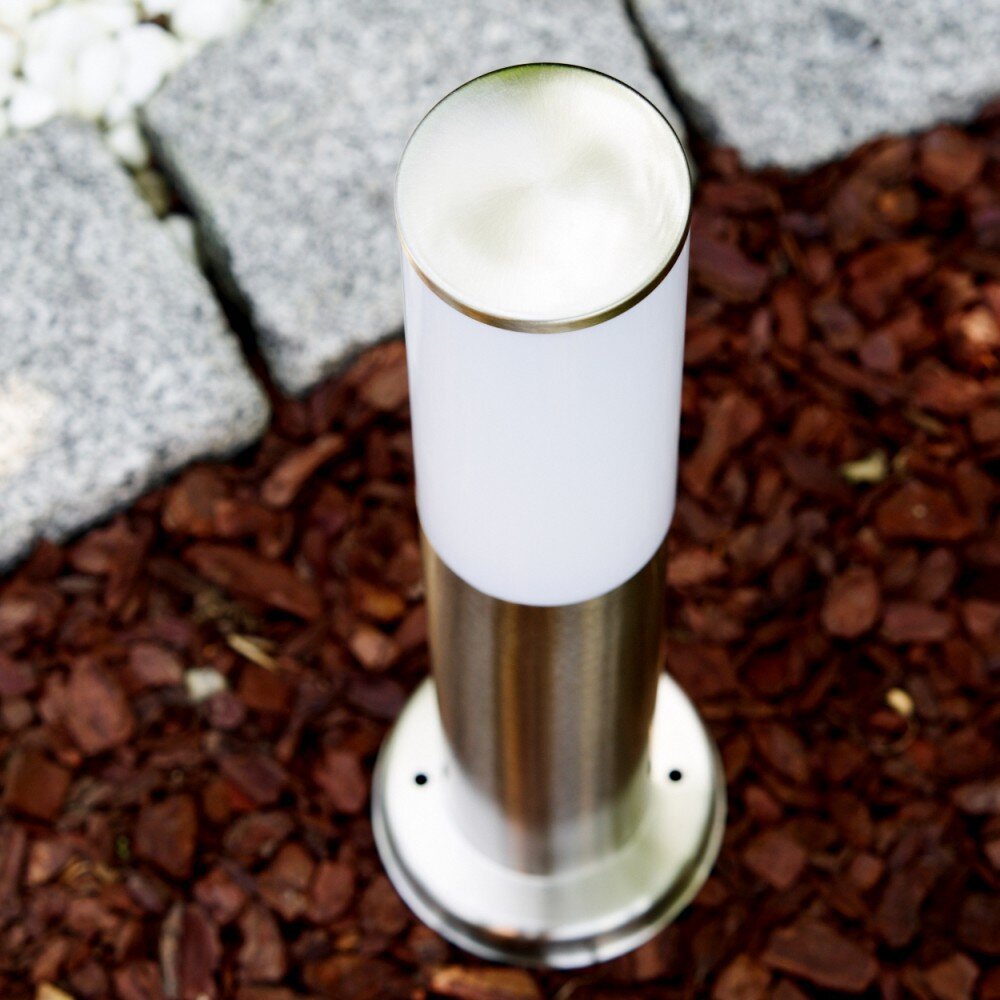 Borne d'éclairage Caserta Acier inoxydable, 1 lumière