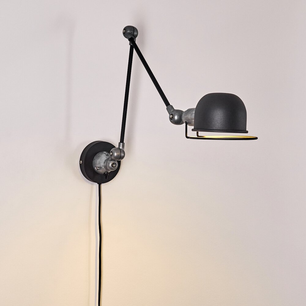 Applique murale Arild Gris, Noir, 1 lumière